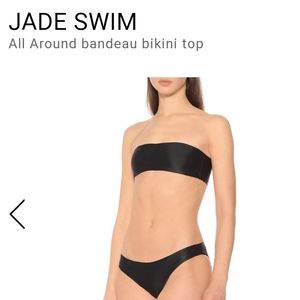 JADE Swim All Around Black Bandeau Bikini Top